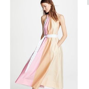 Tibi Colorblock Trapeze Dress